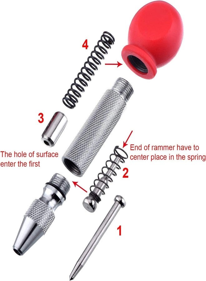 Veltrix - Automatic Center Punch Tool | Heavy Duty Marking Punch for Metal, Wood, Glass, Leather, Jewelry | Spring Loaded, Adjustable Tension | No Hammer Needed | Hardened Steel Tip - Image 2